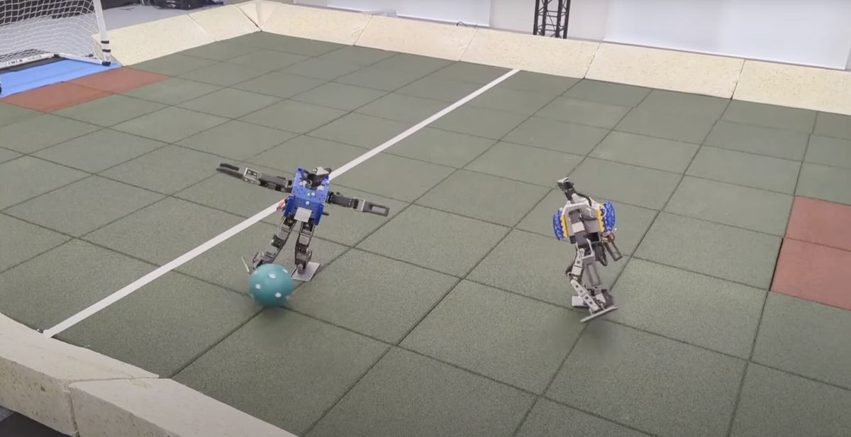 Google DeepMind is Using AI to Teach Robots to Play Soccer