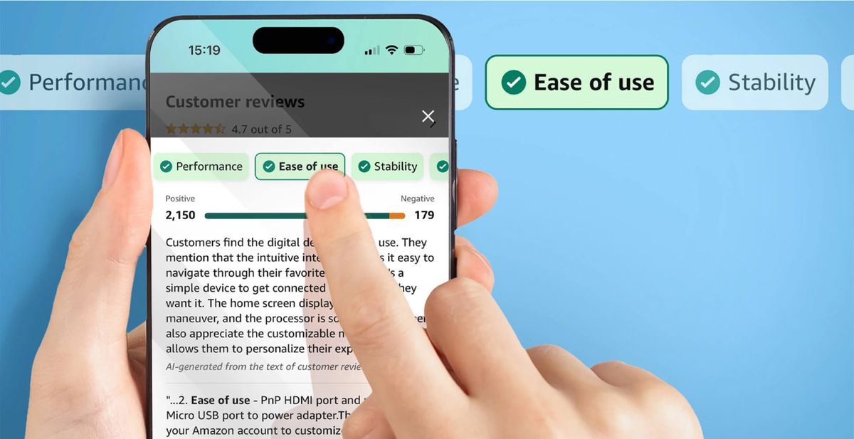Amazon Tests AI-Generated Product Review Summaries