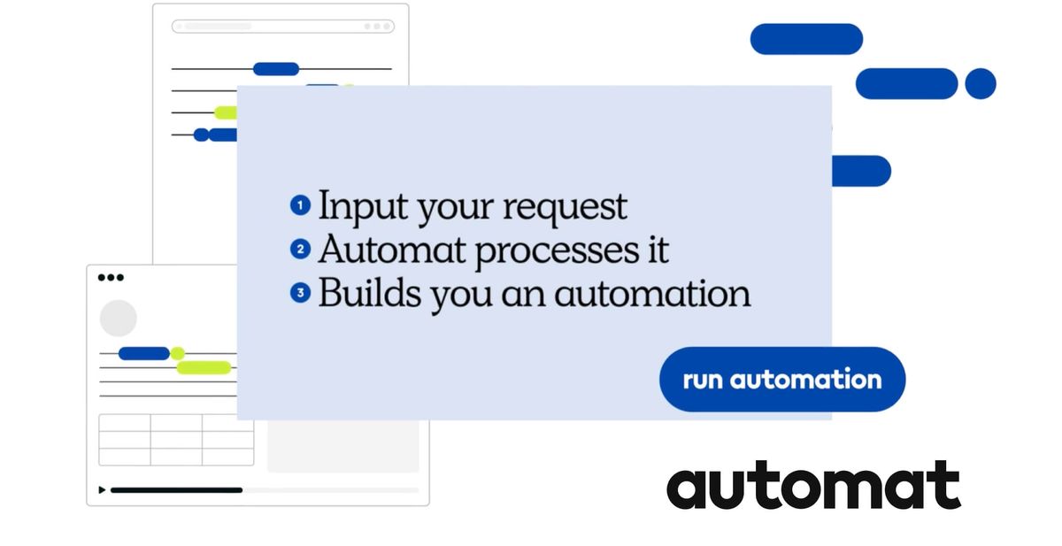 Automation Startup Automat Raises $3.75 Million to Streamline Workflow Automation