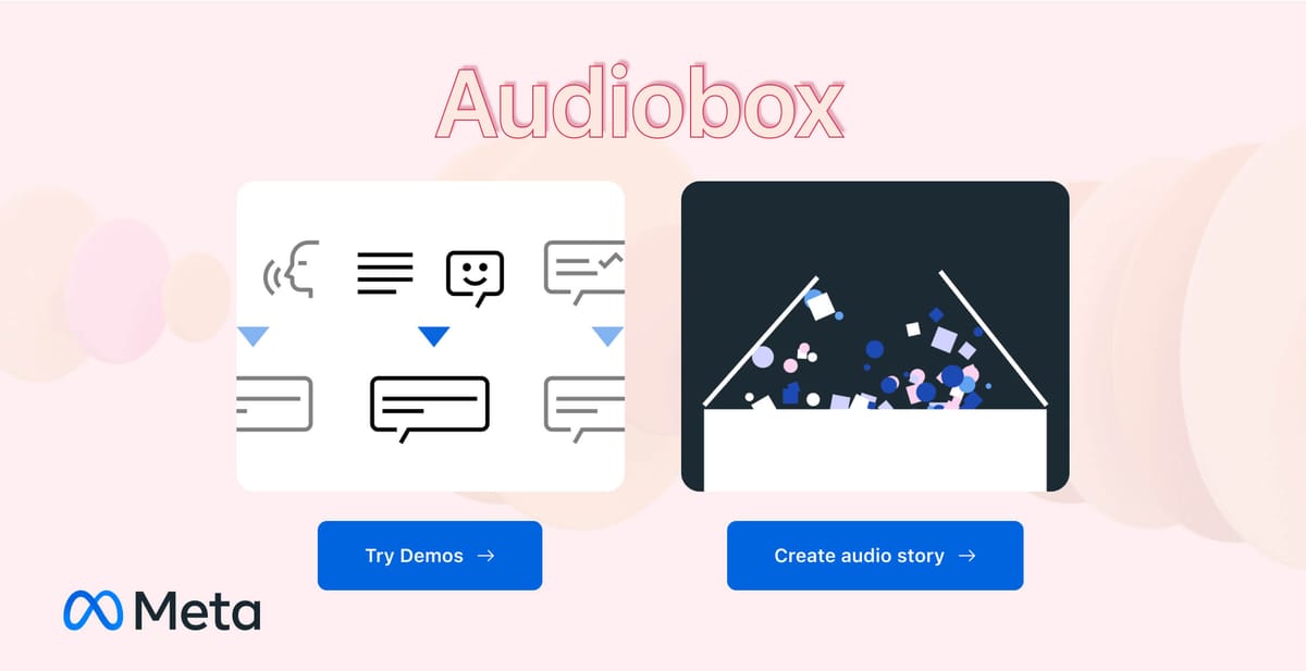 Meta Launches Audiobox Demo Website and Announces Grant Program