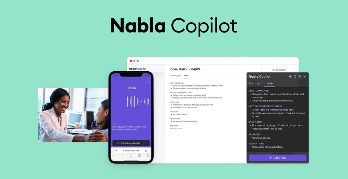 Nabla Secures $24 Million in Series B Funding to Accelerate Healthcare Copilot Rollout