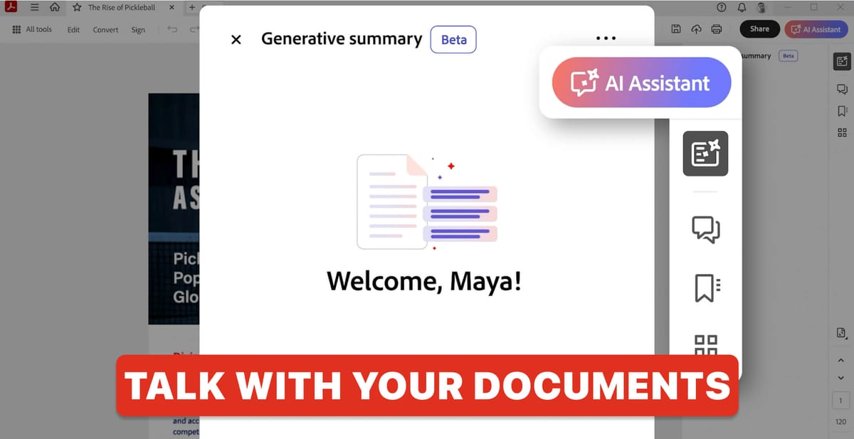 Adobe Brings AI Assistant to Acrobat to Unlock Document Insights