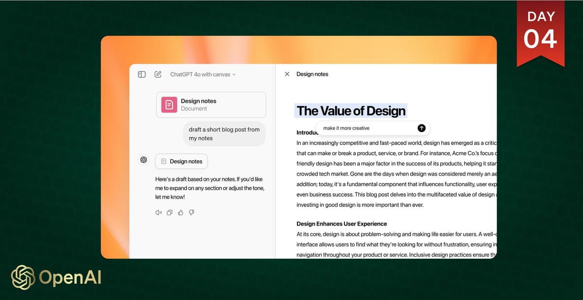 OpenAI Expands Canvas Access, Adds Python Code Execution and Custom GPT Integration