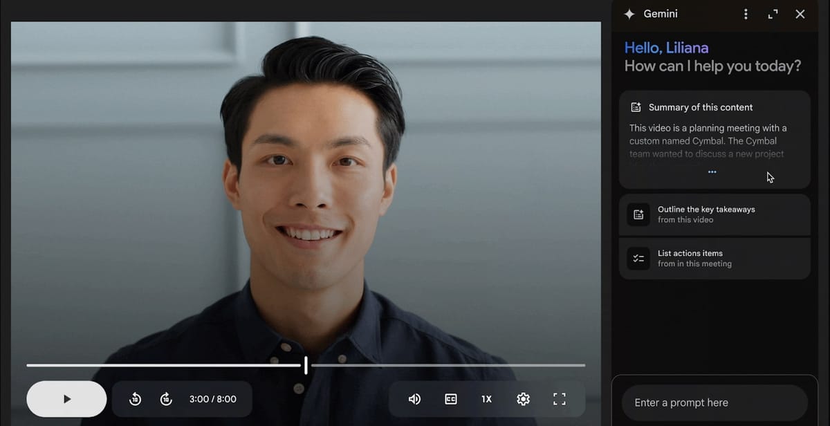 Google Gemini Can Now Watch Your Videos on Google Drive