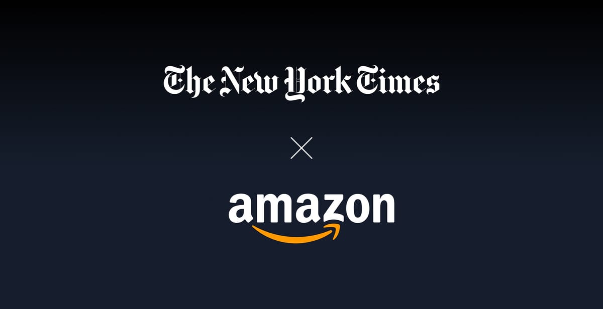 NYT’s First AI Deal Is with Amazon