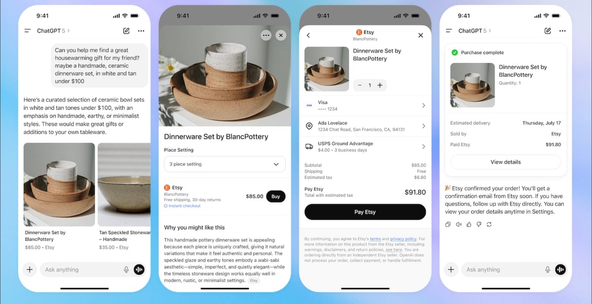 OpenAI launches in-chat Shopping for ChatGPT, Partners with Stripe on Open-Source Payment Protocol