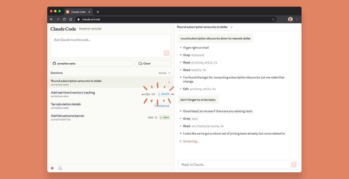 Anthropic Launches Claude Code on the Web