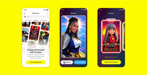 Snapchat Launches New AI-Powered 'Dream' Feature for Fantasy Selfies