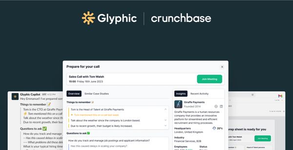 Glyphic Partners with Crunchbase to Enhance AI Sales Assistant with Business Intelligence