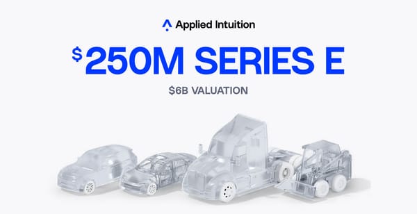 Applied Intuition Secures $250 Million in Series E Funding, Reaches $6 Billion Valuation