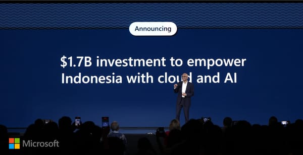 Microsoft to Invest $1.7 Billion in Indonesia's AI and Cloud Future