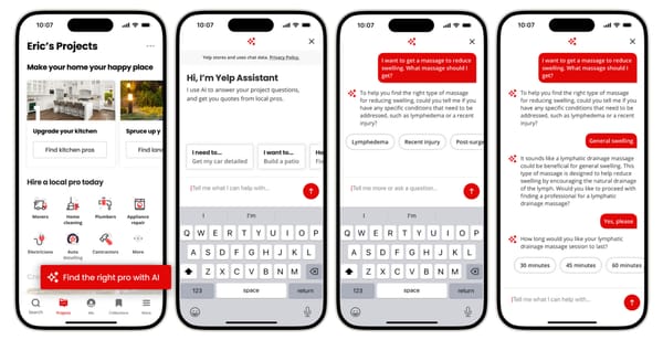 Yelp Launches AI Assistant to Connect Users with Service Professionals