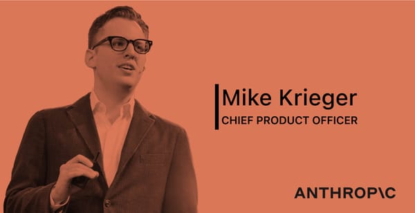 Instagram Co-Founder Mike Krieger Joins Anthropic as Chief Product Officer