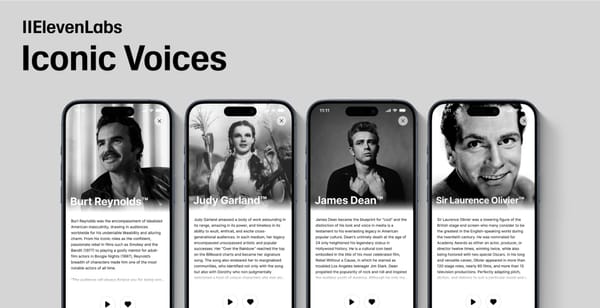 AI Clones of Iconic Hollywood Voices Can Narrate Your Content in ElevenLabs' Reader App
