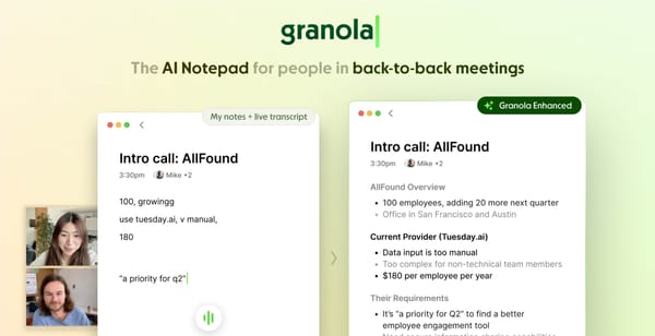 Granola Raises $20 Million for AI-Powered Notetaking
