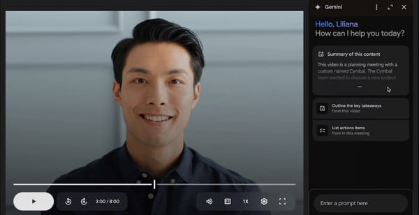 Google Gemini Can Now Watch Your Videos on Google Drive